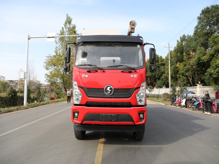 陕汽轩德X9提升桥散装饲料运输车